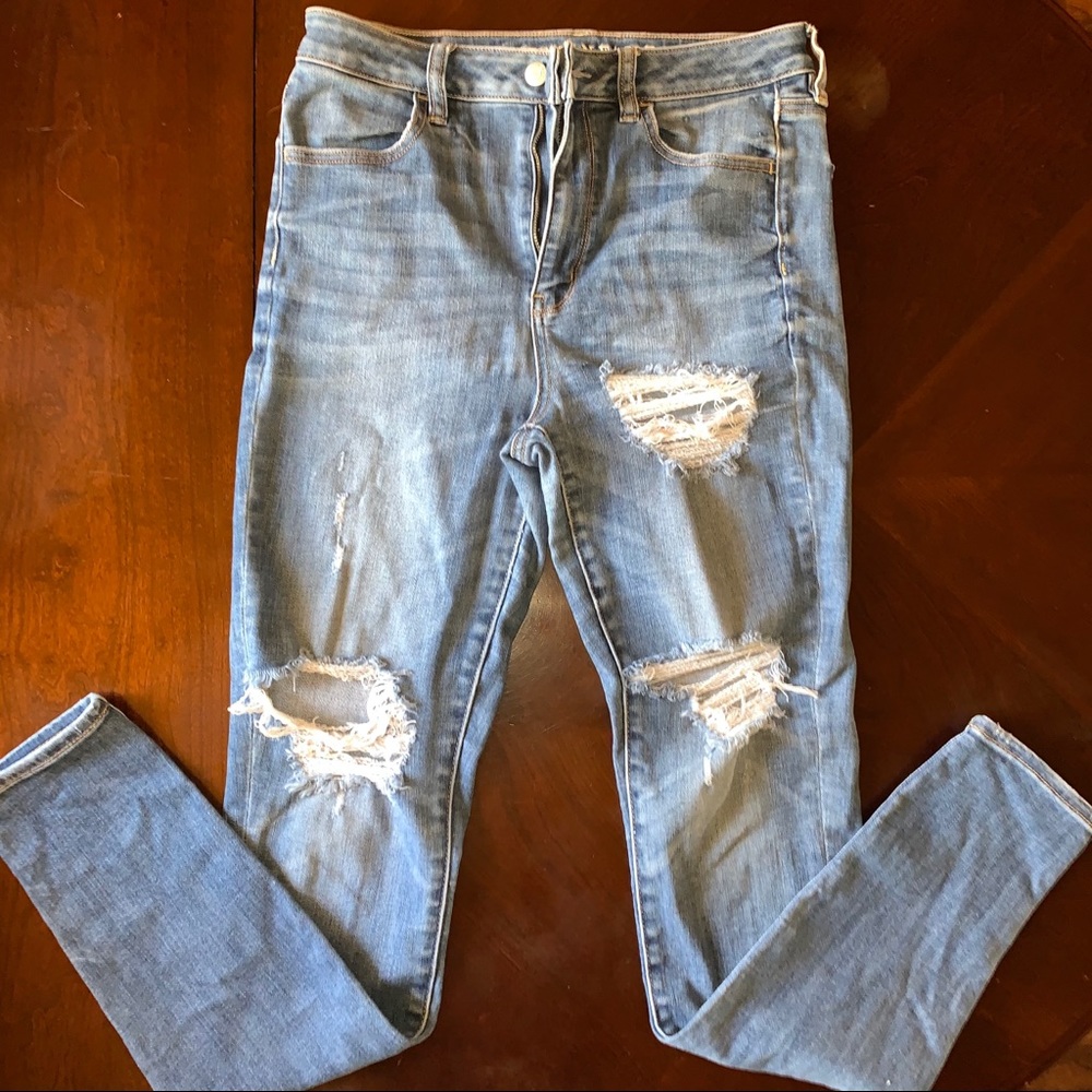 AEO super super stretch x high rise Jeggings